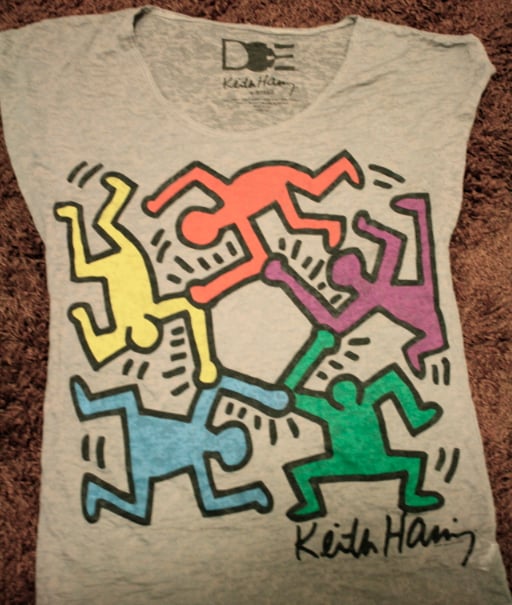 NeverSober â Keith Haring Dancing Figures T-Shirt