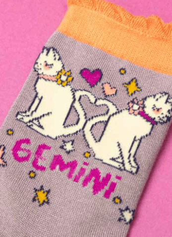 Image of Zodiac Crew Socks Gemini