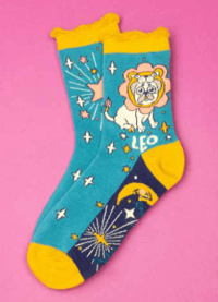 Image 1 of Zodiac Crew Socks Leo