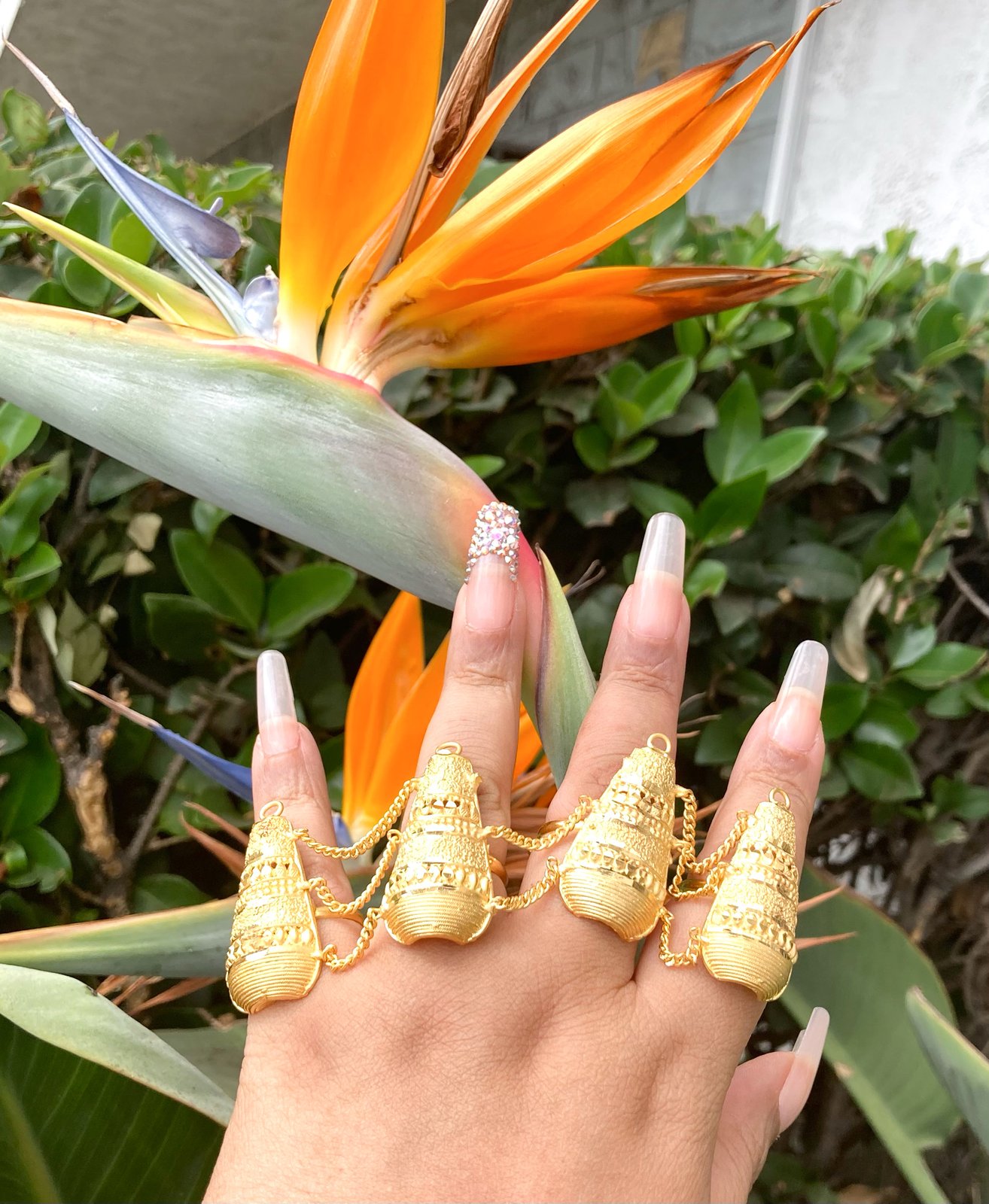 Tassels Four-pieces Multi-finger Ring | Multi finger rings, Fashion rings,  Low cost jewelry