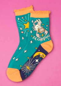 Image 1 of Zodiac Crew Socks Scorpio