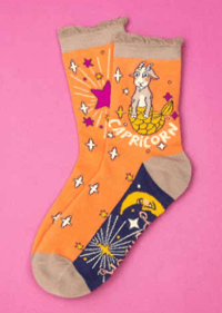 Image 1 of Zodiac Crew Socks Capricorn
