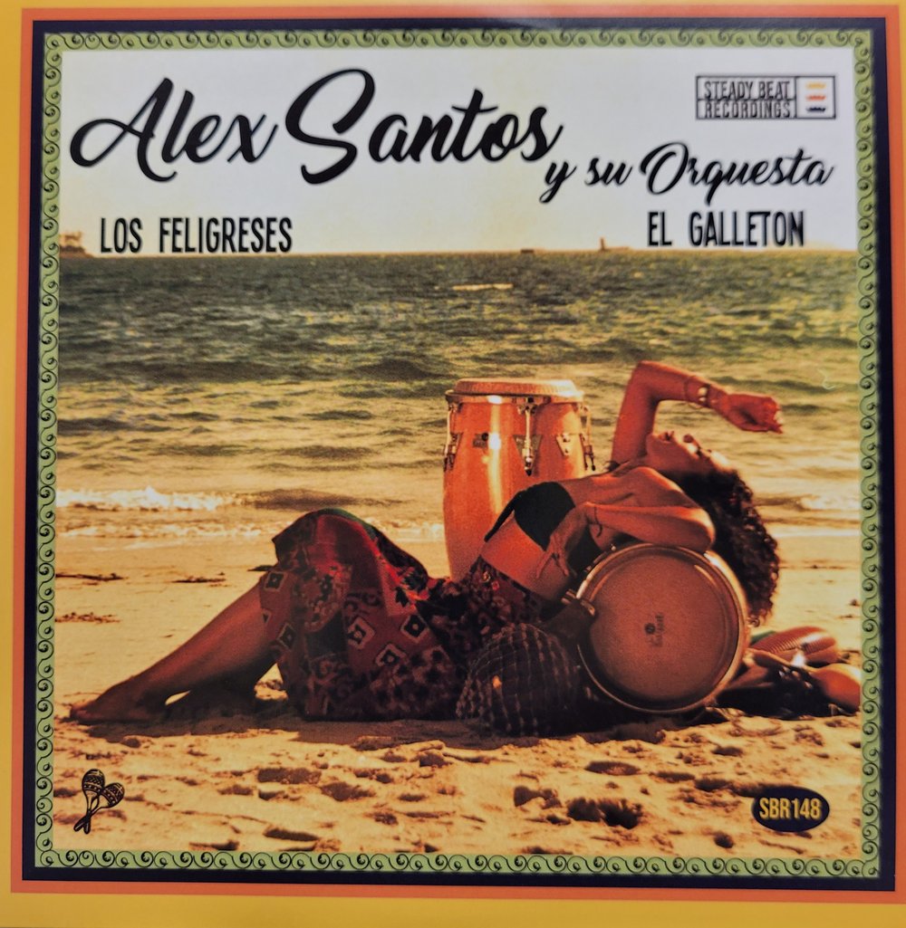 Alex Santos Y su Orquesta  Los Feligreses /El Galleton 7" vinyl