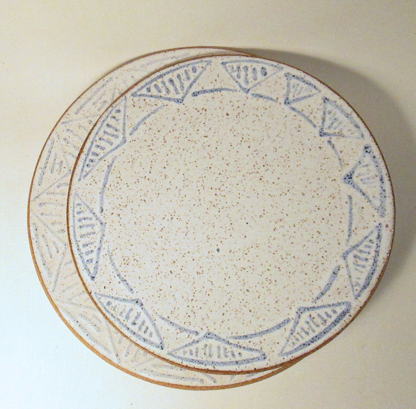 Geometric Painted Plate