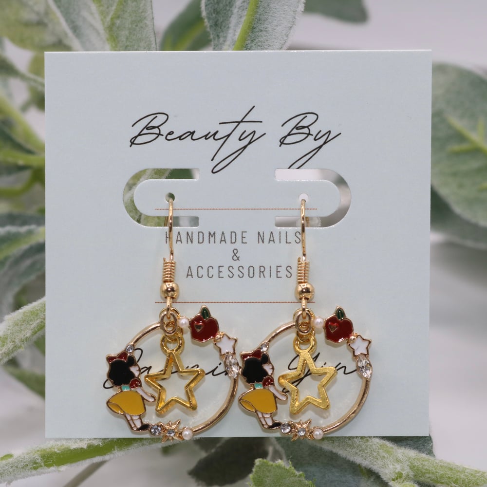 Image of White As Snow Drop Earrings