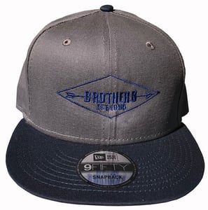 Image of BROTHERS BOARDS "ESTABLISHED" NEW ERA HAT GRAY/BLUE