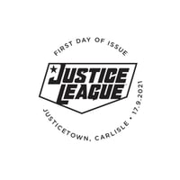 Image 3 of DC COLLECTION STAMP SHEET SOUVENIR (Justice League) - SIGNED with REMARQUE Option