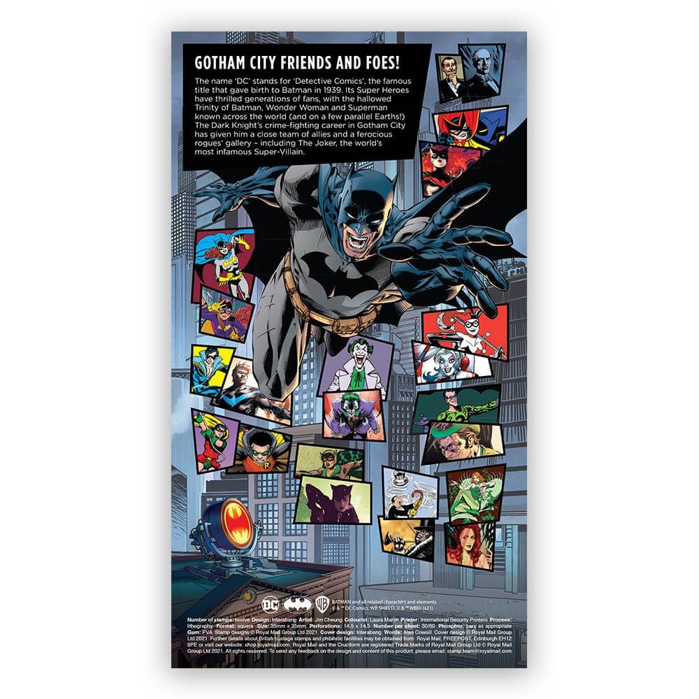DC COLLECTION STAMP SOUVENIR (Batman) - SIGNED with REMARQUE Option | Jim  Cheung Art