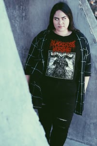 Image 4 of BLACK CROSS WORSHIP THRASH GOAT T-SHIRT