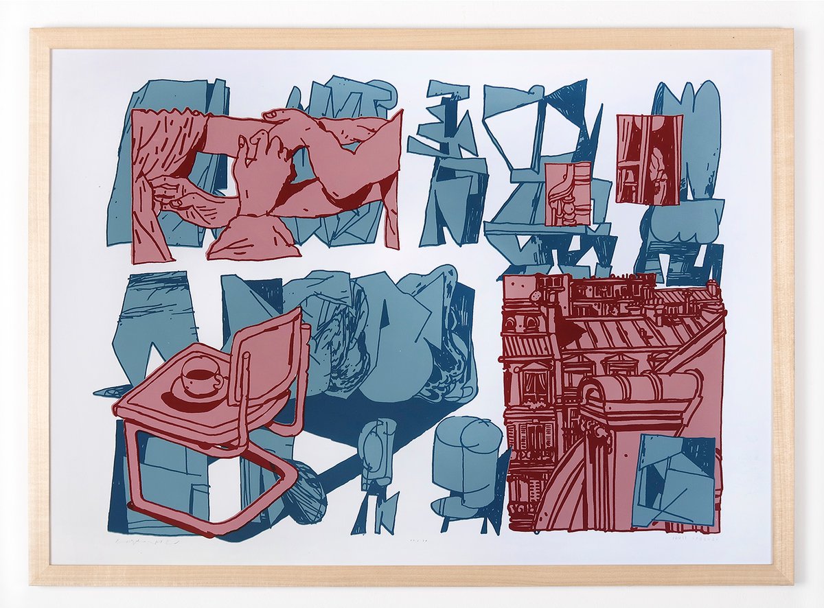 Image of "#201" Collaborative screen print with Joost Stokhof