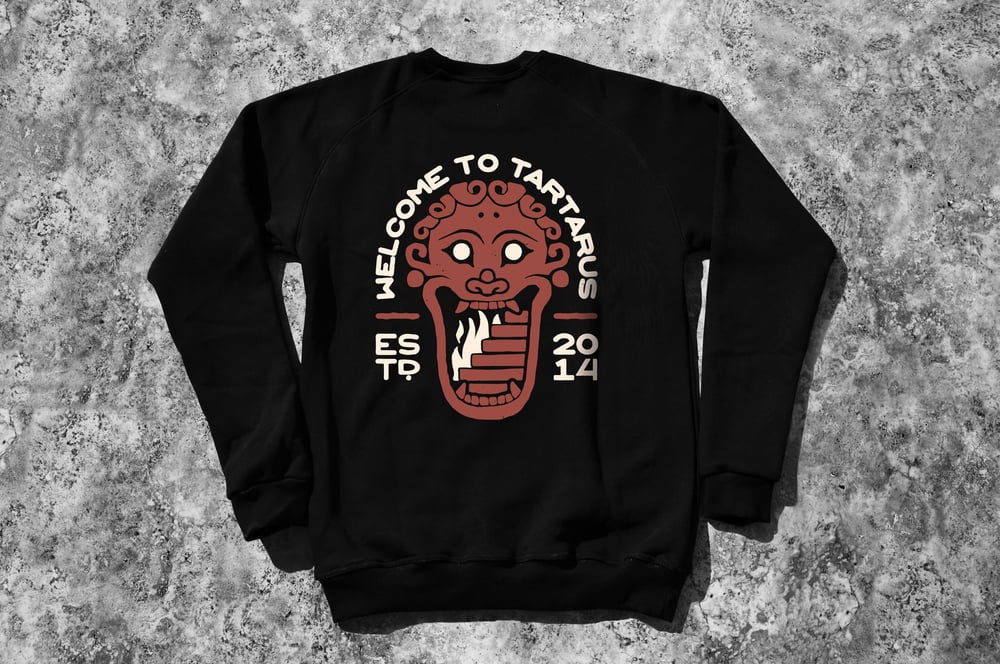 Welcome To Tartarus Black Crewneck Sweatshirt