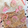 Christmas mini cutters with embossers - set of 6 (Set B - Snowflake)