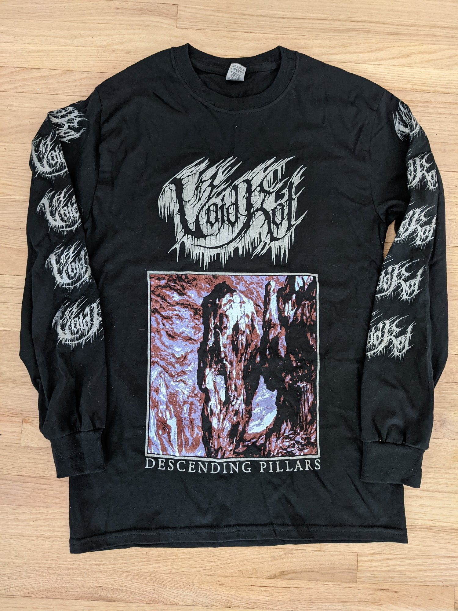 Image of Descending Pillars album art shirt - LONG SLEEVE