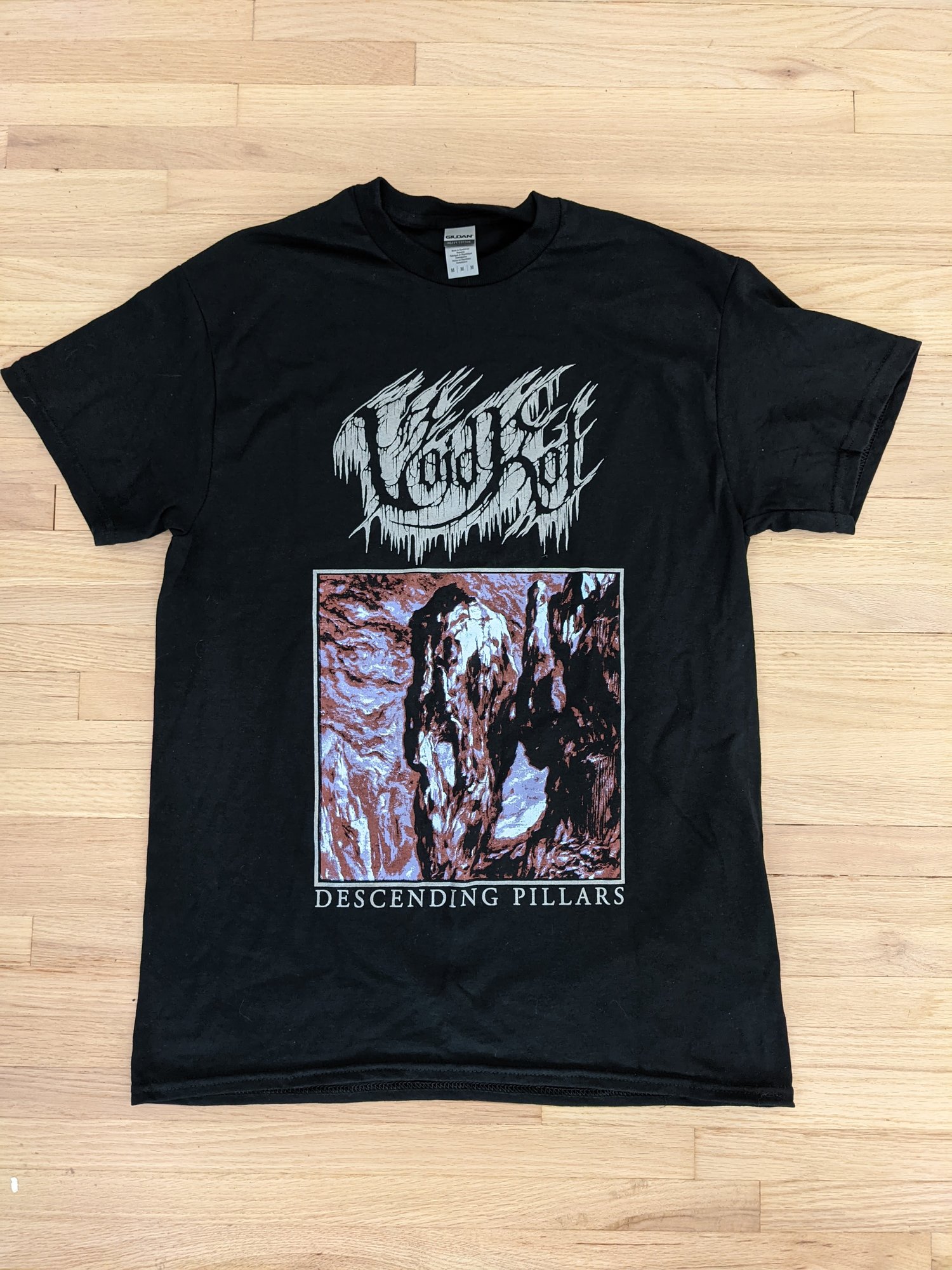 Image of Descending Pillars album art shirt - SHORT SLEEVE