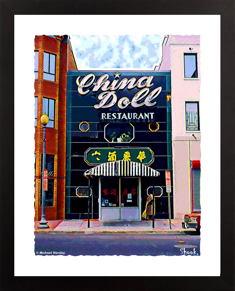 China Doll Restaurant, Washington DC Giclée Art Print (Multi-size options)