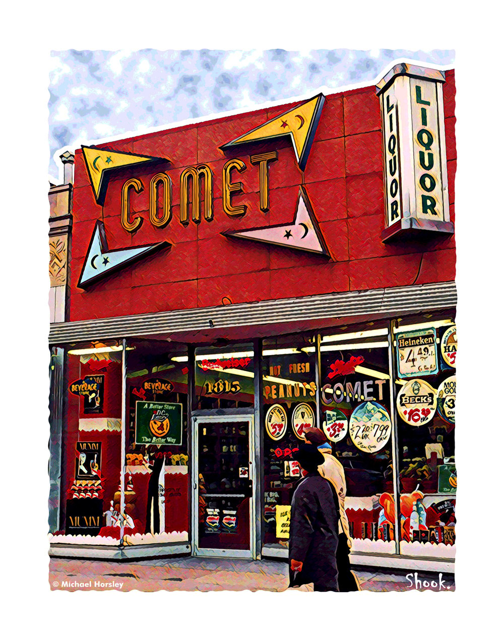 Comet Liquors, Washington DC Giclée Art Print (Multi-size options)
