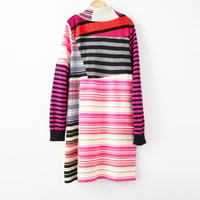 Image 3 of superstripe 8/10 upcycled sweater sweaters tunic longsleeve long sleeve dress stripe stretch