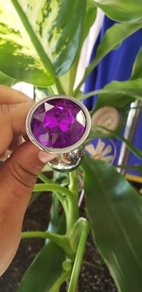 Image 2 of Purple Metallic Anal Plug