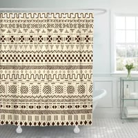 Image 1 of AFRICAN MUDCLOTH SHOWER CURTAIN 
