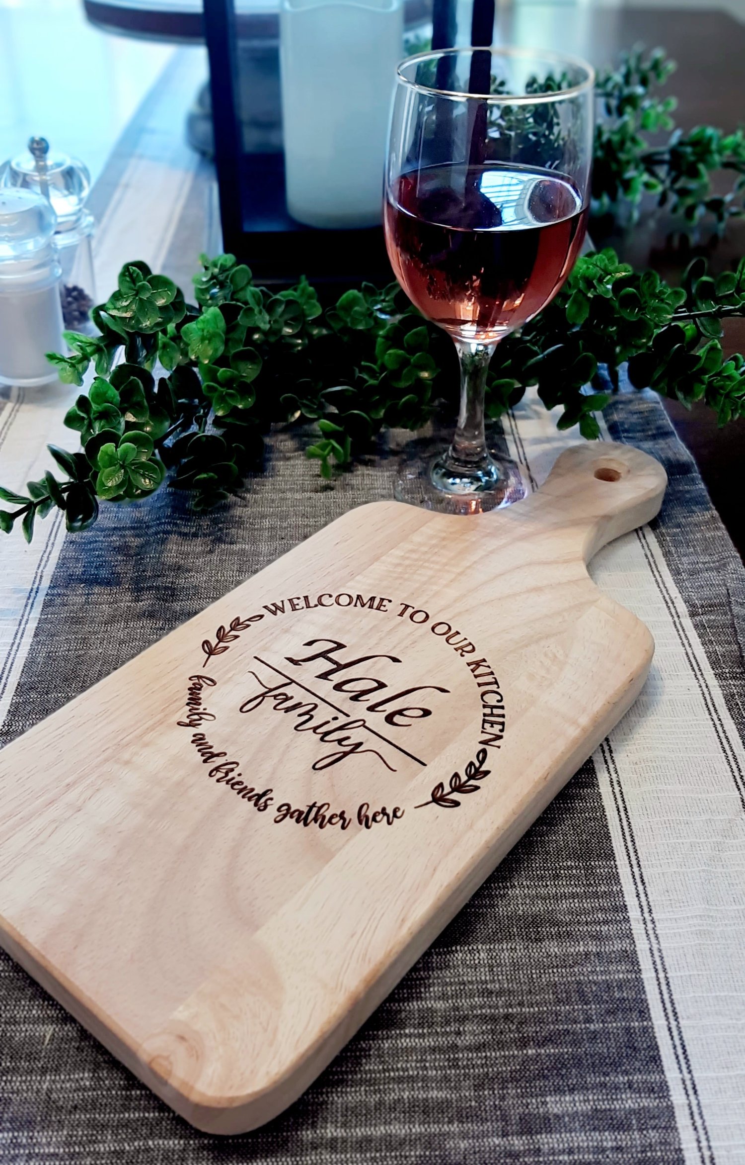 Personalized Welcome to Our Kitchen Cutting Board