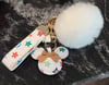 Disney Inspired  Keychain with pom pom