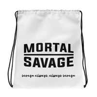 Mortal Savage Equals One - Drawstring Bag