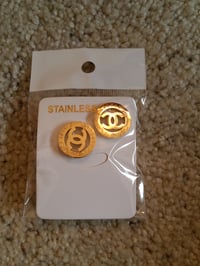 Image 1 of Chanel Earrings Gold 2020