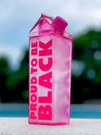 Proud To Be Black Milk Carton Water Bottle 