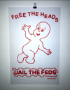 "FREE THE HEADS" RISOGRAPH PRINT