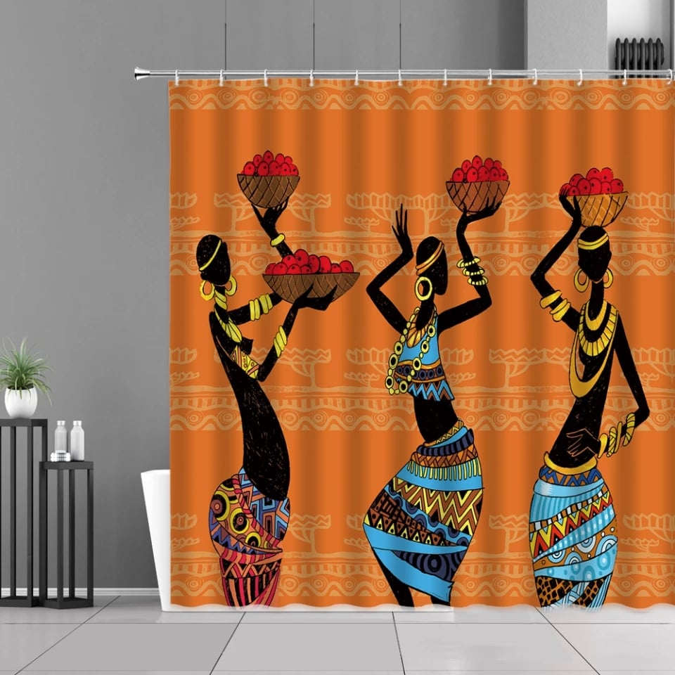 Image of TRIBAL SISTA SHOWER CURTAIN 