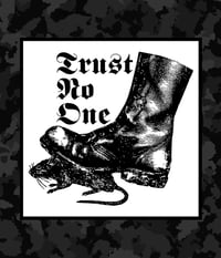 Image 1 of Boot vs Rat / Trust No One / 4x4 inch / Sticker