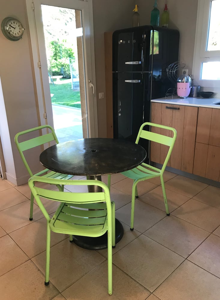 Image of Suite de 4 chaises Tolix t1 