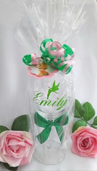 Image 1 of Personalised Tinkerbell wine glass,Personalised Tinkerbell gift, Tinkerbell wine glass