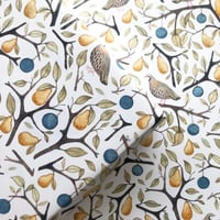 Image 5 of Partridge in a pear tree christmas wrapping paper