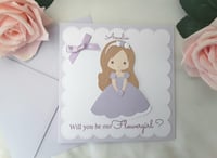 Image 3 of Personalised Will You Be My Flowergirl Card