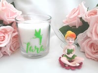 Image 1 of Personalised Tinkerbell candle, Personalised Tinkerbell gift