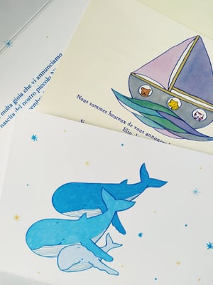 Image of Biglietti nascita, birth card, faire part naissance