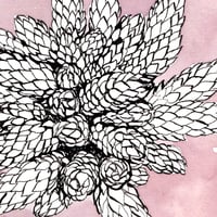 Image 2 of Original Painting - "Jardin de succulentes" - 30x30 cm