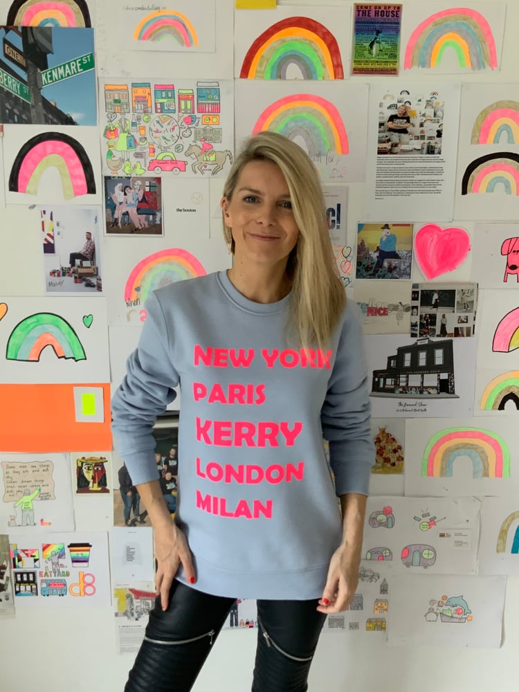 Image of Kerry Blue Slogan Sweatshirt