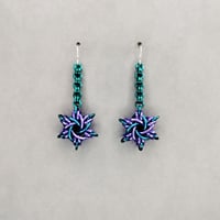 Image 5 of Starry Night Chainmaille Earrings