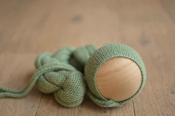 Image of Alfalfa Green Bonnet + Wrap