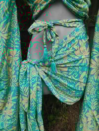 Image 8 of Pefkos co ord sarong set - green