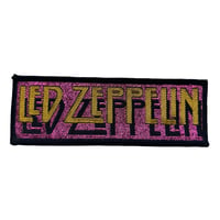 90s LED ZEPPELIN - YELLOW ON PURPLE LOGO