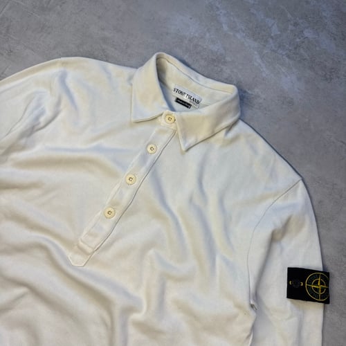 Image of SS 2002 Stone Island Button Up Sweatshirt, Size Large
