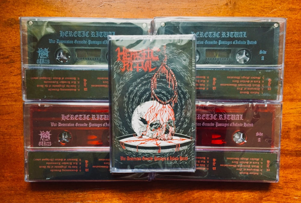 Heretic Ritual - "War​-​Desecration​-​Genocide​-​Passages of Infinite Hatred" Cassette