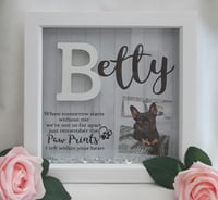 Image 3 of Personalised Pet Loss Frame,Pet Initial frame,Pet Memorial Frame, Pet Loss Gift