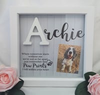Image 4 of Personalised Pet Loss Frame,Pet Initial frame,Pet Memorial Frame, Pet Loss Gift