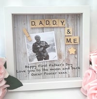 Image 5 of Personalised Daddy Frame,Dad Gift,Dad Frame, Fathers Day Gift,New Dad Gift,Daddy Scrabble Frame,Dad 