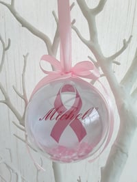 Image 2 of 6cm of 8cm Beautiful Breast Cancer Survivor Ornament,Breast Cancer Survivor Gift,Breast Cancer Survi