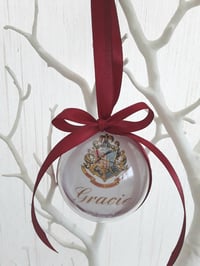 Image 3 of 6cm or 8cm Harry Potter Ornament, Harry Potter Christmas Gift, Personalised Harry Potter Bauble